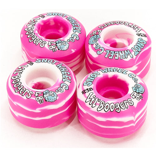 Snot Lil' Boogers Wheels Pink/White Swirl 48MM 83B/103A set 2