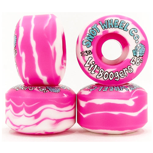 Snot Lil' Boogers Wheels Pink/White Swirl 48MM 83B/103A set 1