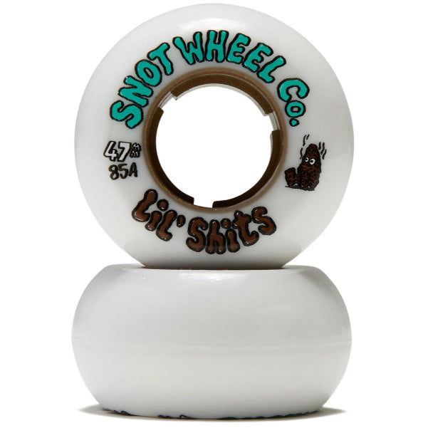 Snot Lil' Shits Wheels White/Brown Core 47MM 85A shape