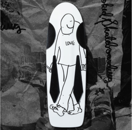 Krooked Mark Gonzales Skate Shop Day Love Beamer Skateboard Deck 10.75"