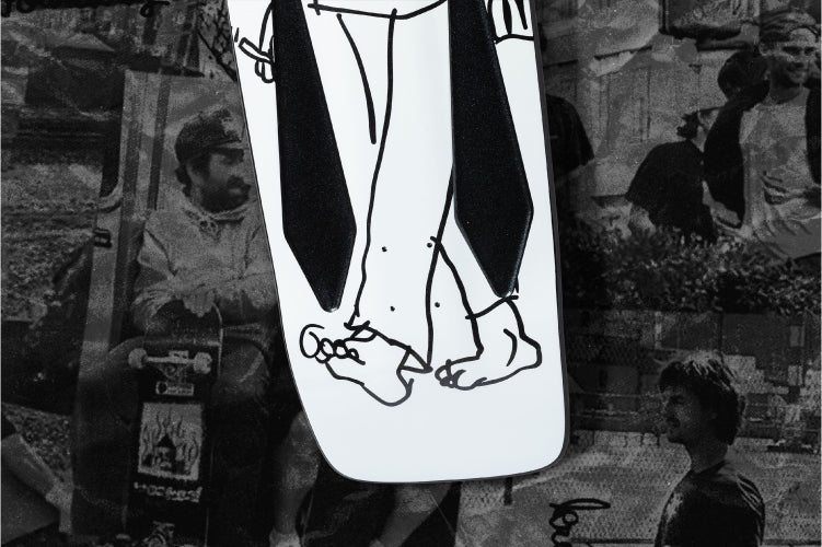 Krooked Mark Gonzales Skate Shop Day Love Beamer Skateboard Deck 10.75"