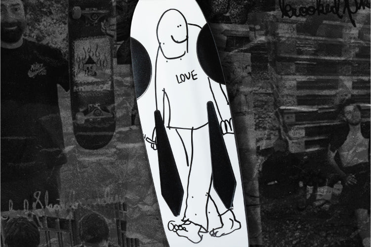 Krooked Mark Gonzales Skate Shop Day Love Beamer Skateboard Deck 10.75"