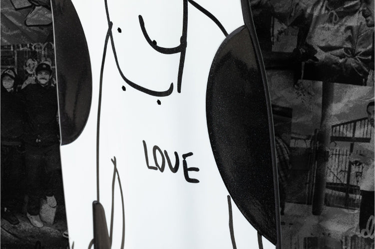 Krooked Mark Gonzales Skate Shop Day Love Beamer Skateboard Deck 10.75"