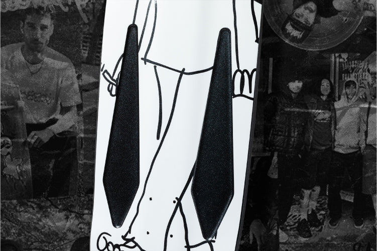 Krooked Mark Gonzales Skate Shop Day Love Beamer Skateboard Deck 10.75"