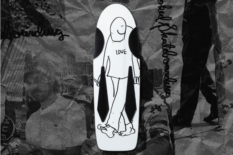Krooked Mark Gonzales Skate Shop Day Love Beamer Skateboard Deck 10.75"