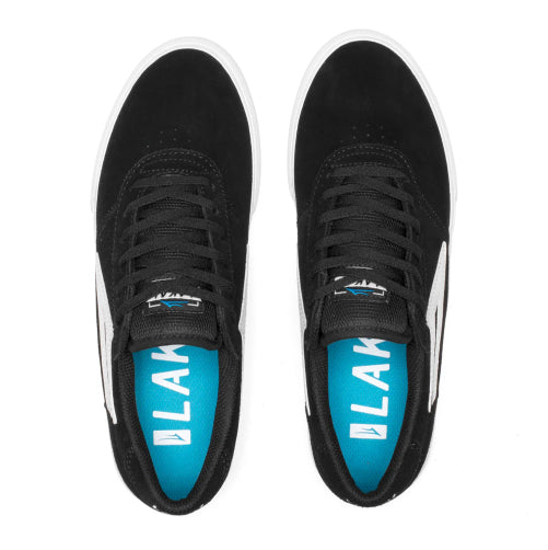 Lakai Manchester Skate Shoe - Black Suede