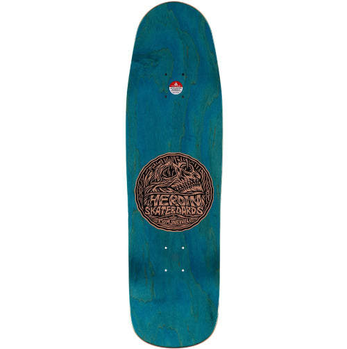 Heroin Mandy X Newell Shaped Skateboard Deck 9.25"