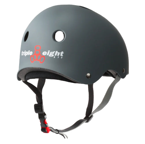 Triple Eight Certified Sweatsaver Helmet carbon matte back