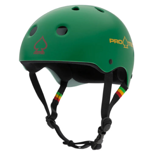 Pro-Tec Classic Skateboarding Helmet - Matte Rasta Green