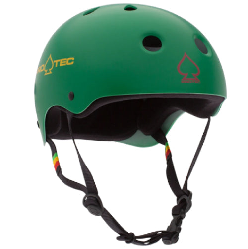 Pro-Tec Classic Skateboarding Helmet - Matte Rasta Green