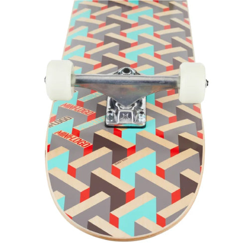 Mini Logo Pattern Maze Complete Skateboard 8.25"