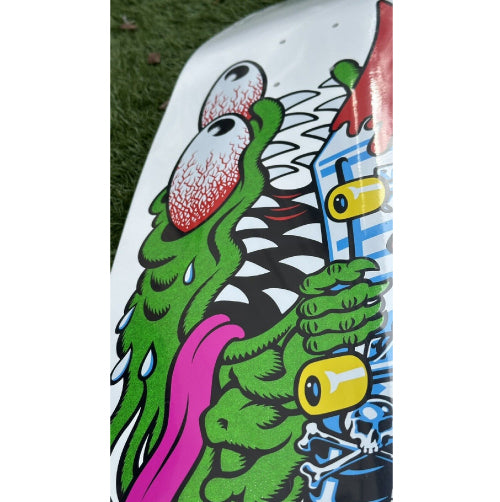 Santa Cruz Meek Slasher Limited Edition Shaped Reissue Skateboard Deck 10.1"