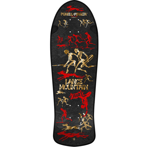 *LIMITED* Powell Peralta Bones Brigade Series 16 LANCE MOUNTAIN Black/Gold Foil Deck 9.9"