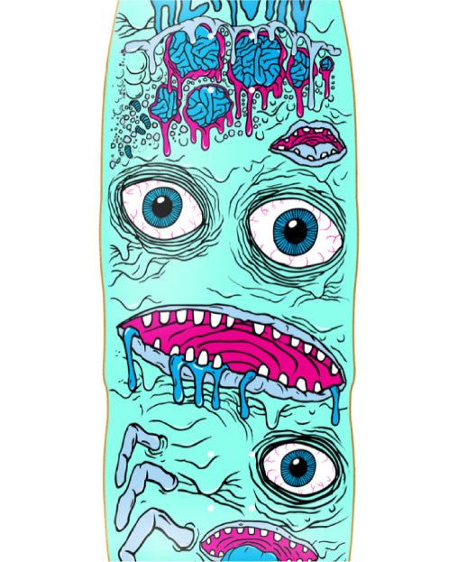 Heroin Mutator Mini Skateboard Deck 10.5" cropped