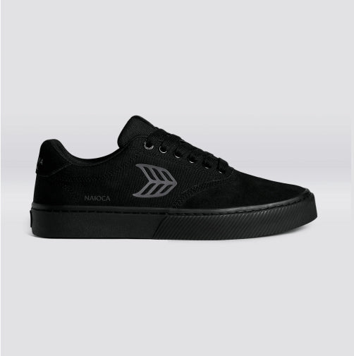 Cariuma Naioca Pro Skateboarding Shoe - All Black/Grey Logo