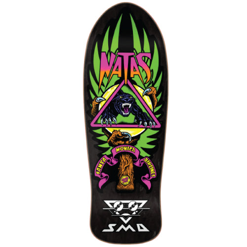 Santa Cruz Natas Panther Lenticular Shaped Reissue Skateboard Deck 10.538"