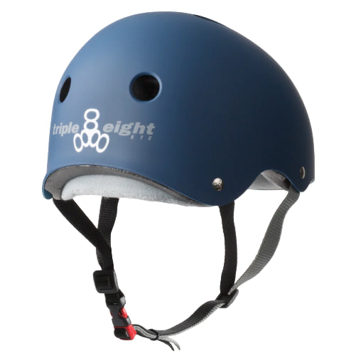Triple Eight Certified Sweatsaver Helmet navy matte back