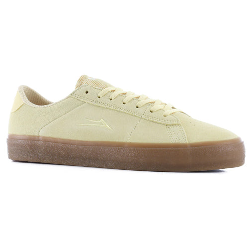 Lakai Newport Skate Shoe - Light Yellow Suede