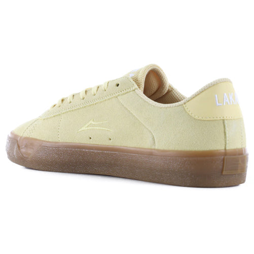 Lakai Newport Skate Shoe - Light Yellow Suede