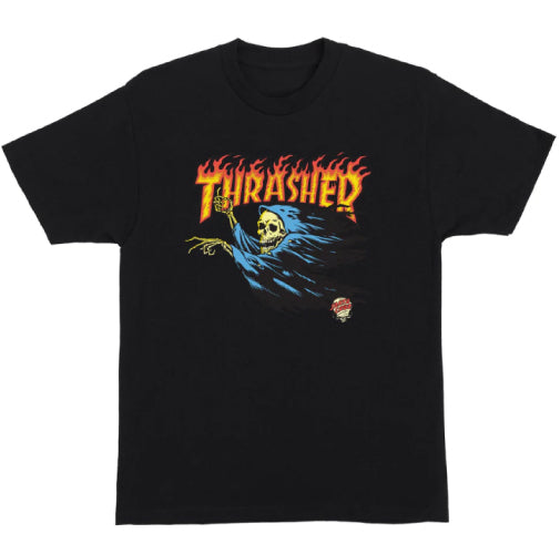 Thrasher X Santa Cruz O'Brien Reaper Tee - Black