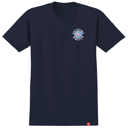 Spitfire OG Classic Fill Tee - Navy/White/Blue/Red