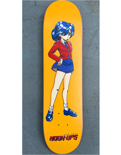 Hook-Ups 30 Years OG School Girl Skateboard Deck 7.5" jk