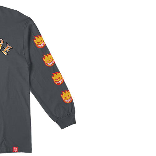 Spitfire Old E Bighead Fill Long Sleeve - Charcoal/Gold