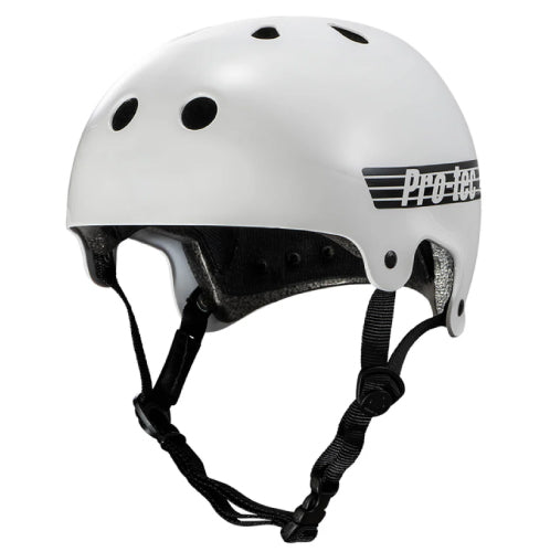 Pro-Tec Old School Certified Skate Helmet - Gloss White