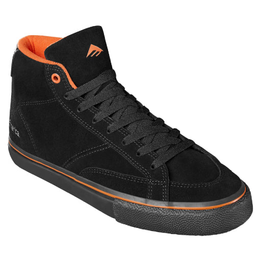 Emerica X Biltwell Omen Hi Skateboarding Shoe - Black