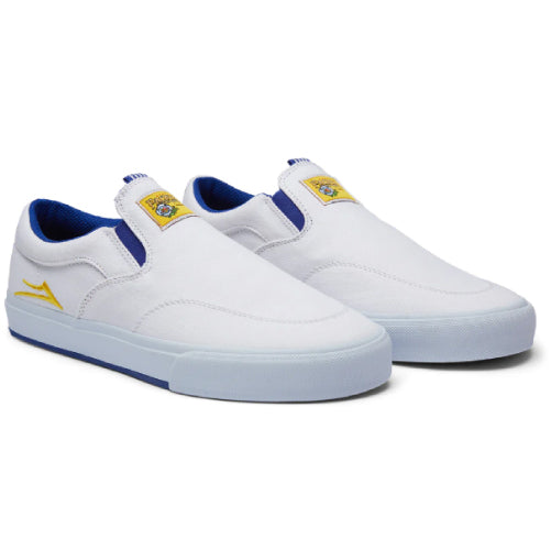 Lakai X Pacifico Owen VLK Shoe - White/White Canvas