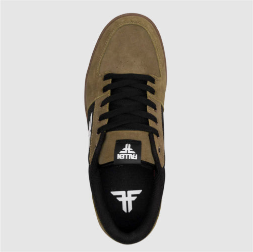 Fallen Patriot Skate Shoe - Olive/Black/Gum Cupsole