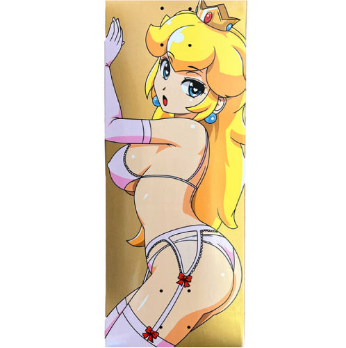 Hook-Ups Peach Special Edition Skateboard Deck 8.5" stock close