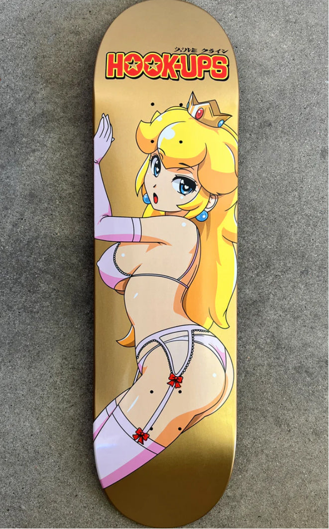 Hook-Ups Peach Special Edition Skateboard Deck 8.5" graphic