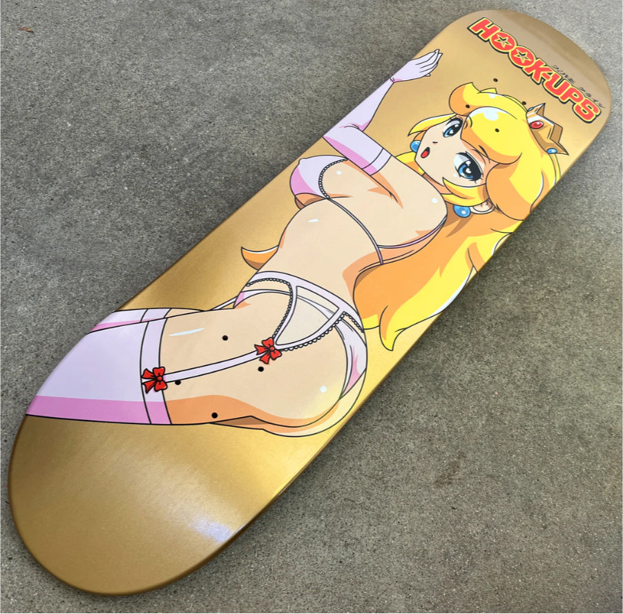 Hook-Ups Peach Special Edition Skateboard Deck 8.5" all