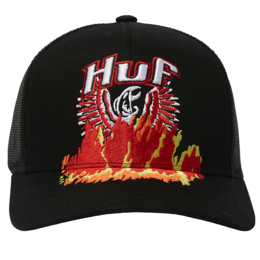HUF Phoenix Trucker Hat - Black front