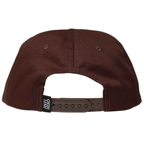 Antihero Pigeon Round Snapback Hat - Brown
