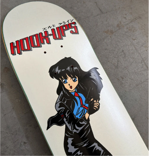 Hook-Ups 30 Years Police Girl Skateboard Deck 7.5" nose