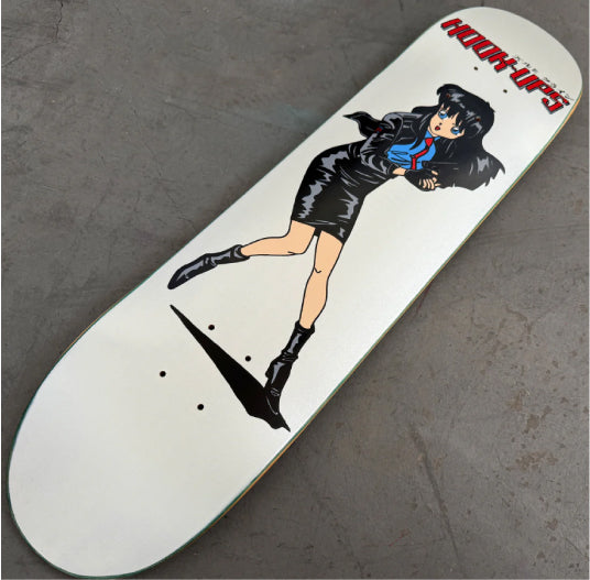 Hook-Ups 30 Years Police Girl Skateboard Deck 7.5" full
