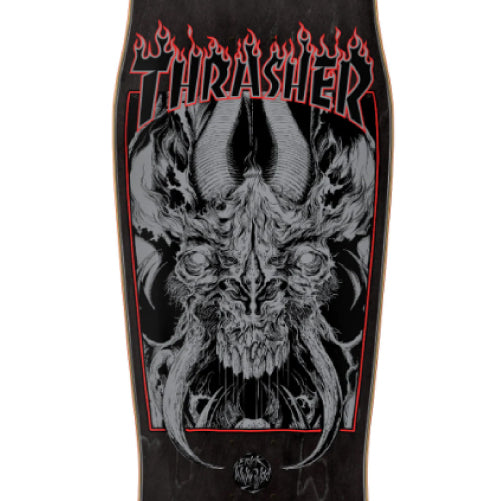 Santa Cruz X Thrasher Erick Winkowski Primeval Shaped Skateboard Deck 10.34"