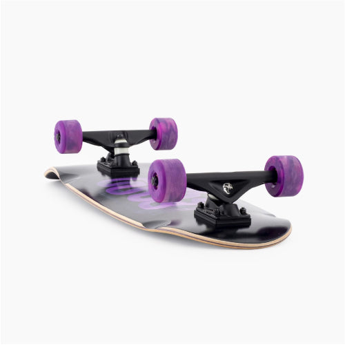 Landyachtz Tugboat Purple Snek Complete 30" nose wheels