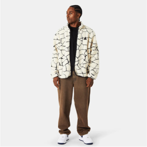 HUF Quake High Pile Fleece Jacket - Natural