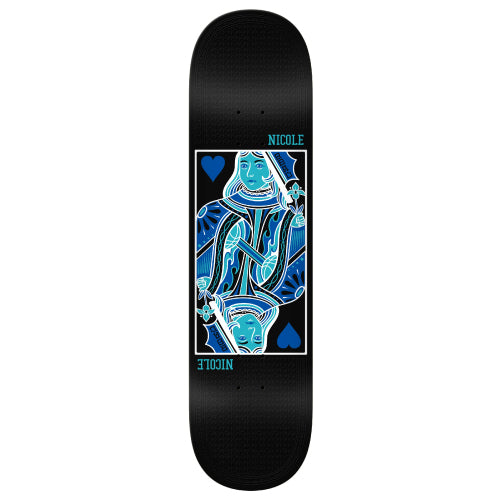 Real Hause Queen of Hearts Twin Tail Skateboard Deck 8.25"