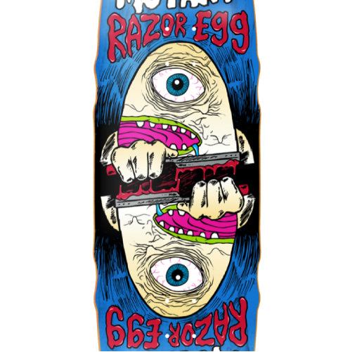 Heroin Mutant Razor Egg Skateboard Deck 9.5" graphic