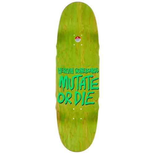 Heroin Mutant Razor Egg Skateboard Deck 9.5" top