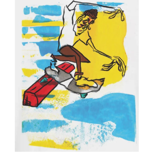 Slappy Red Curb Tee - White
