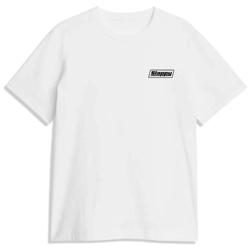 Slappy Red Curb Tee - White