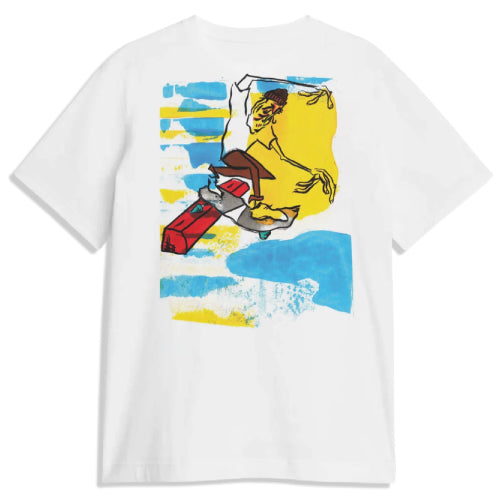 Slappy Red Curb Tee - White