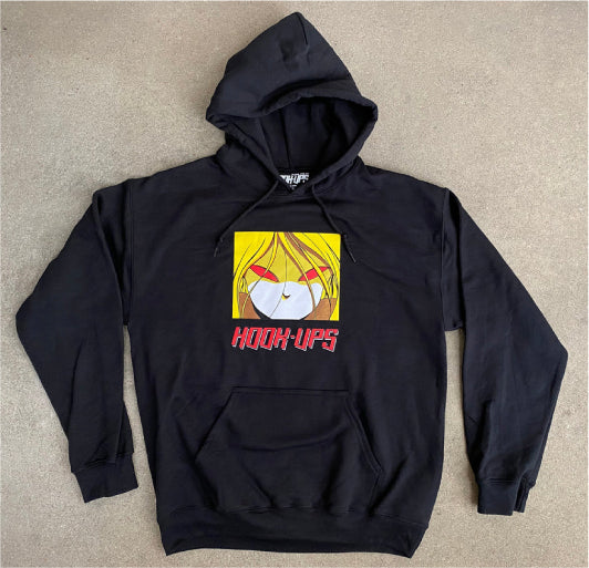 Hook-Ups Red Eyes Hoodie - Black