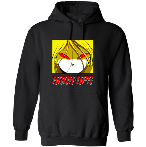 Hook-Ups Red Eyes Hoodie - Black