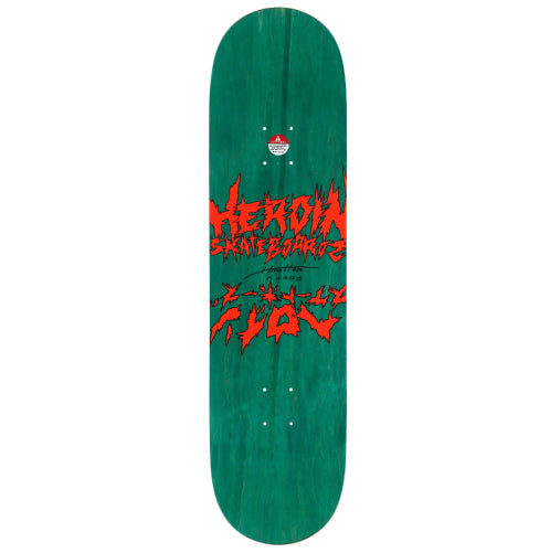 Heroin Aaron Wilson Dead Reflections Symmetrical Skateboard Deck 8.5"